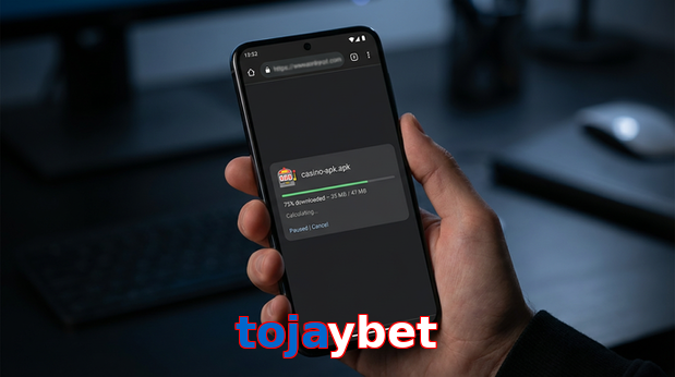 Main screen of Tojaybet apk page for PK players