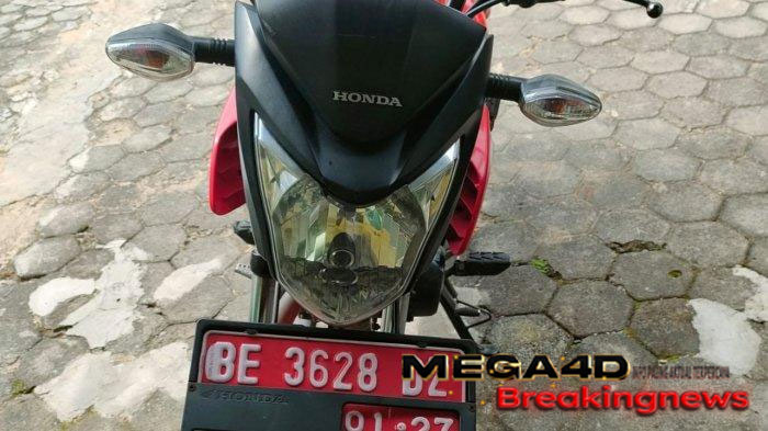 Motor Dinas Pemkab Lamsel Hilang Dicuri, Aksi Pelaku Terekam CCTV