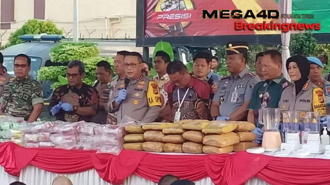 Polda Lampung Sita Narkoba Senilai Rp 642,2 miliar Selama Tahun 2023