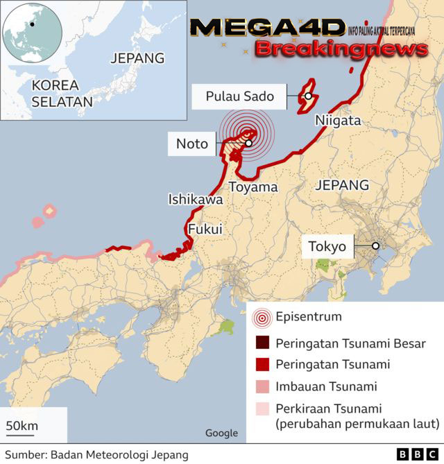 Gempa Di Jepang Mengakibatkan Enam Orang Meninggal – Puluhan WNI Terpaksa Bermalam Di Bukit