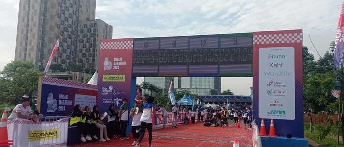Keseruan Bekasi Marathon 2024 (Foto: Salsa Dila Fitria Oktavianti/Beritamega4d.com)