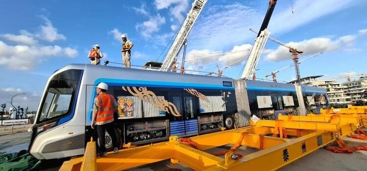 Kereta Tanpa Rel China Uji Coba di IKN hingga Oktober